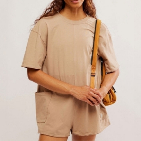 FP Movement by Free People Pants - NWT FP Movement Hot Shot Romper Tee. Large